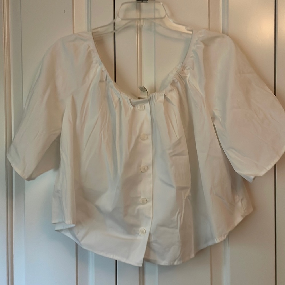 White off the shoulder top